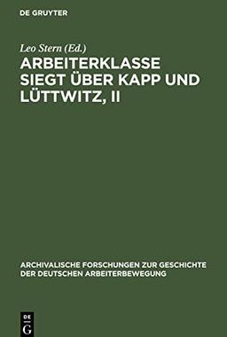 Arbeiterklasse Siegt über Kapp und Lüttwitz, II