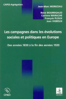 Les campagnes dans les évolutions sociales et politiques en Europe : des années 1830 à la fin des années 1920 : étude comparée de la France, de l'Allemagne, de l'Espagne et de l'Italie