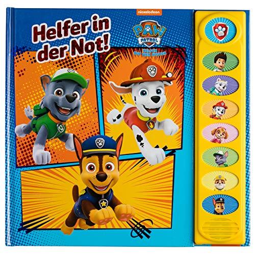 PAW Patrol - Helfer in der Not! - 8-Button-Soundbuch ab 3 Jahren - interaktives Bilderbuch mit 8 spannenden Geräuschen zu Missionen der PAW Patrol