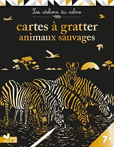 Cartes à gratter animaux sauvages