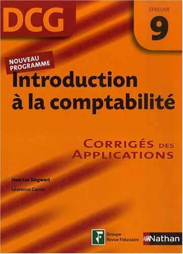 Introduction à la comptabilité, DCG, épreuve 9