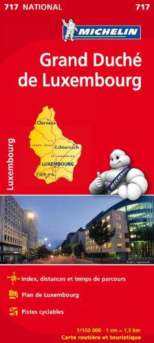 Carte Grand-Duché de Luxembourg Michelin