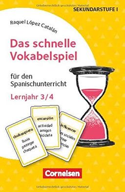 Das schnelle Vokabelspiel - Spanisch - Lernjahr 3/4: Für den Spanischunterricht - 30 Lernkarten