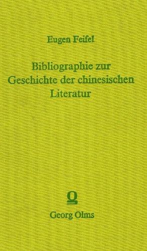 Bibliographie zur Geschichte der chinesischen Literatur