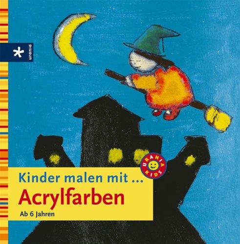 Kinder malen mit  Acrylfarben