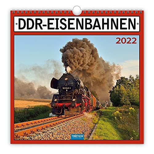 Trötsch Technikkalender DDR-Eisenbahn 2022: mit Bildern und Texten von Jan & Patrick Welkerling: 30 x 30 cm, mit Bildern und Texten von Jan & Patrick Welkerling