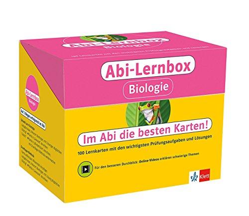 Klett Abi-Lernbox Biologie: 100 Lernkarten mit den wichtigsten Prüfungsaufgaben und Lösungen