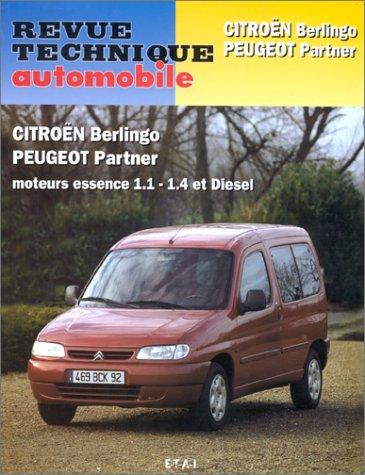 Revue technique automobile, n° 602.1. Peugeot Partner/Citroën Berlingo