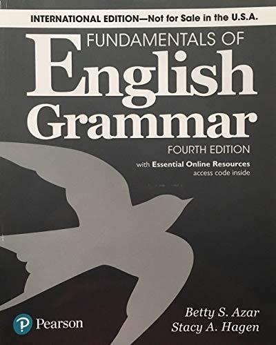 Fundamentals of English Grammar 4e Student Book with Essential Online Resources, International Edition