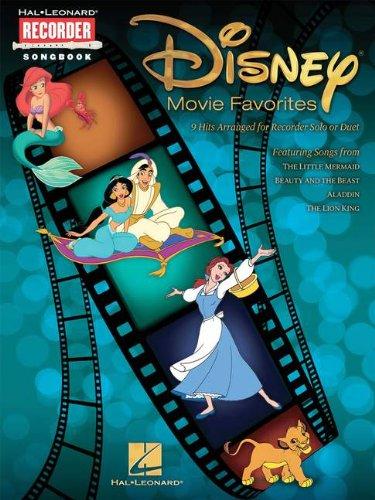 Disney Movie Favorites For Recorder Solo Or Duet 9 Hits Bk (Hal Leonard Recorder Songbook)