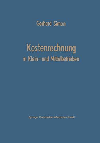 Kostenrechnung in Klein- und Mittelbetrieben