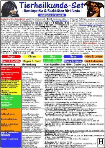 Homöopathie & Bachblüten für Hunde - Tierheilkunde-Karten Set: Homöopathie für Hunde /Homöopathische Notfallkarte für Hunde & Katzen /Bachblüten-Karte ... & Pferde "Verhaltensweisen & Gemütszustände"