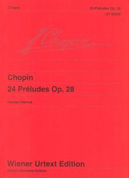 24 Préludes: Kritische Anmerkungen mit Hinweisen zur Interpretation. op. 28. Klavier. (Wiener Urtext Edition)