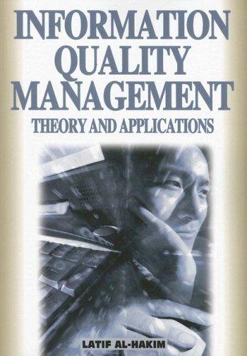 Information Quality Management: Theory And Applications