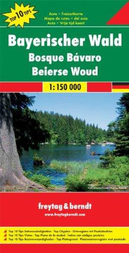 Freytag Berndt Autokarten, Bayerischer Wald - Maßstab 1:150 000: Top 10 Sehenswürdigkeiten. Top Cityplan. Ortsregister mit Postleitzahlen