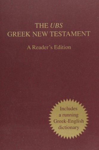 UBS Greek New Testament 4th Revised: A Reader's Editon Paperback