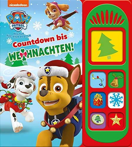 Nickelodeon PAW Patrol: Countdown bis Weihnachten! Pappbilderbuch mit 7 Sounds