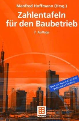 Zahlentafeln für den Baubetrieb