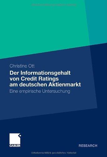 Der Informationsgehalt von Credit Ratings am deutschen Aktienmarkt: Eine empirische Untersuchung