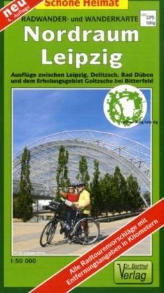 Nordraum Leipzig 1 : 50 000 / Radwander-und Wanderkarte: Ausflüge zwischen Leipzig, Delitzsch, Bad Düben und dem Erholungsgebiet Goitzsche bei Bitterfeld