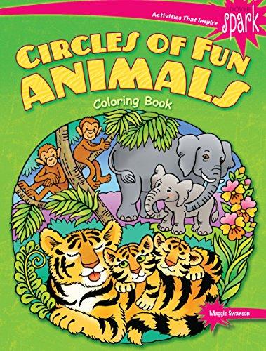 Spark Circles of Fun Animals Coloring Book (Dover Coloring Books)