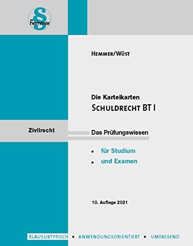 Schuldrecht BT I (Karteikarten - Zivilrecht): Das Prüfungswissen für Studium und Examen