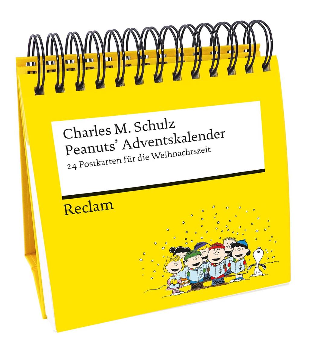 Peanuts’ Adventskalender. 24 Postkarten für die Weihnachtszeit: Adventskalender zum Aufstellen für Erwachsene | Mit Spiralbindung und 24 lustigen Peanuts-Comics auf heraustrennbaren Postkarten