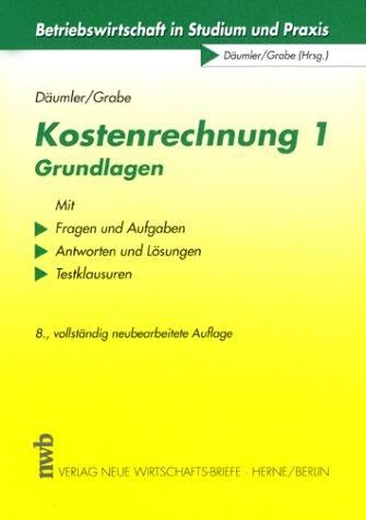 Kostenrechnung 1, Grundlagen