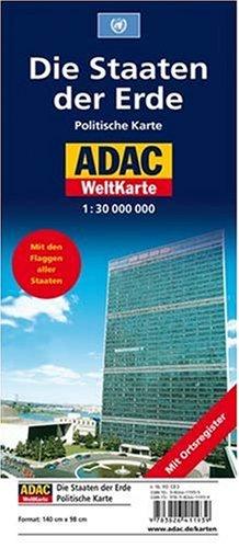 ADAC WeltKarte politisch 1:30 Mio.