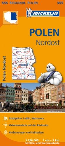 Michelin Polen Nordost: Straßen- und Tourismuskarte 1:300.000 (MICHELIN Regionalkarten)