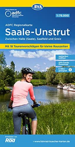 ADFC Regionalkarte Saale-Unstrut mit Tourenvorschlägen, 1:75.000, reiß- und wetterfest, GPS-Tracks Download, E-Bike geeignet: Zwischen Halle (Saale), Saalfeld und Greiz (ADFC-Regionalkarte 1:75000)