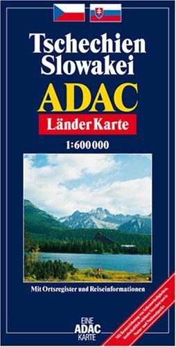 ADAC Karte, Tschechien, Slowakei: Mit Ortsregister. Mit Reiseinformationen