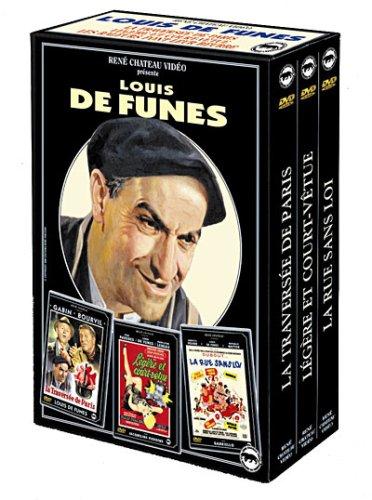 Coffret Louis de Funes 3 DVD : Rue sans loi / Légère et court vêtue / La traversée de Paris [FR Import]