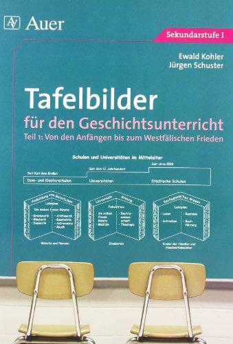 Tafelbilder für den Geschichtsunterricht, in 2 Tln., Tl.1, Von den Anfängen bis zum Westfälischen Frieden