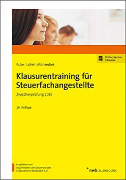 Klausurentraining für Steuerfachangestellte: Zwischenprüfung 2019