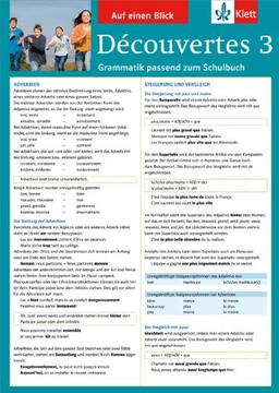 Découvertes 3 Grammatik passend zum Schulbuch