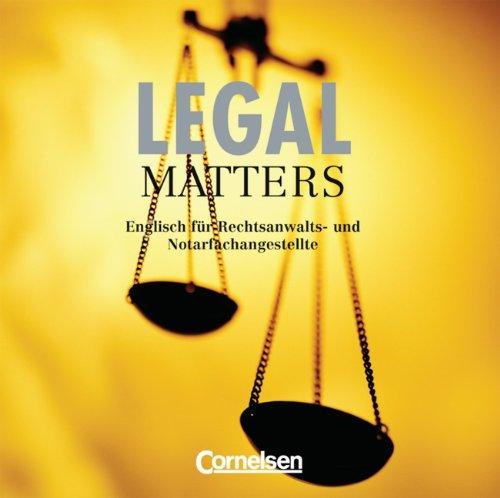 Legal Matters - First Edition: B1 - CD