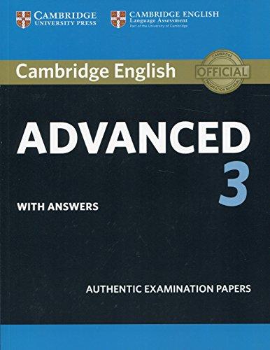 Cambridge English Advanced 3 Student's Book with Answers (CAE Practice Tests)