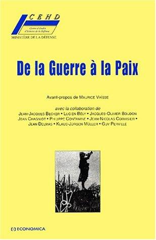 De la guerre à la paix