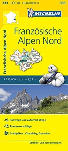 Michelin Französische Alpen Nord: Straßen- und Tourismuskarte 1:150.000 (MICHELIN Localkarten)