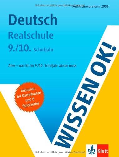 Wissen ok! Deutsch 9./10. Klasse Realschule