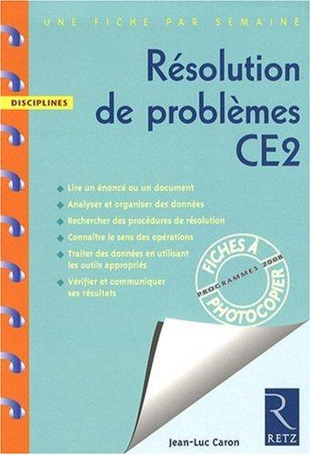 Résolution de problèmes CE2 : programmes 2008