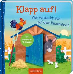 Klapp auf! Wer versteckt sich auf dem Bauernhof?: Mit spannenden 3D-Klappen | Erster Entdeckerspaß für Kinder ab 18 Monaten