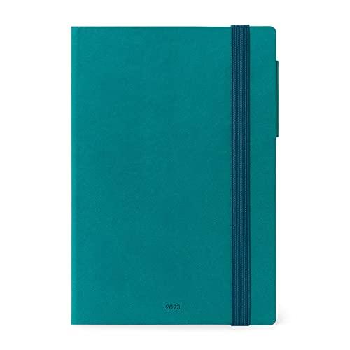 Medium Weekly Diary With Notebook 12 Month 2023 - Petrol Blue (12 MONTH DIARY 2023)