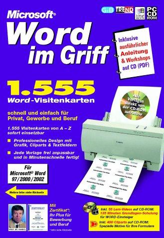 Word im Griff: 1555 Visitenkarten