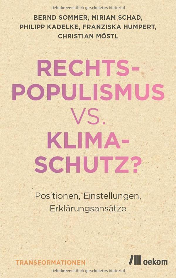 Rechtspopulismus vs. Klimaschutz?: Positionen, Einstellungen, Erklärungsansätze (Transformationsdesign)