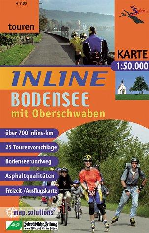 Inline-Bodensee mit Oberschwaben: Inlinetouren-Freizeitkarte für Inlineskating 1:50000