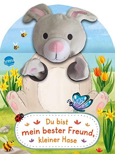 Du bist mein bester Freund, kleiner Hase. Ein Handpuppenbuch: Ein Pappbilderbuch mit spielbarem Plüschkopf und Ärmchen für Kinder ab 2 Jahren