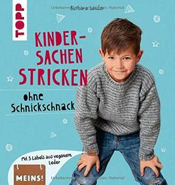 Kindersachen stricken ohne Schnickschnack: Mit 5 Labels aus veganem Leder