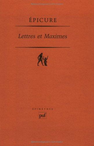 Lettres et maximes